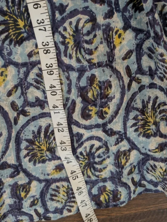 Maison Hotel Vintage Blue Cotton Roberta Dress Medium - Picture 8 of 10